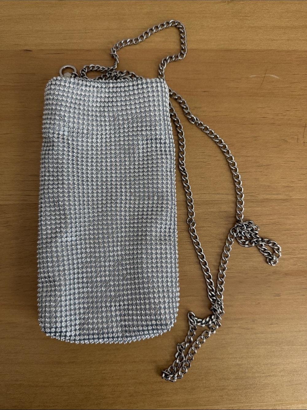 a new day Silver Rhinestone Chain Crossbody Bag